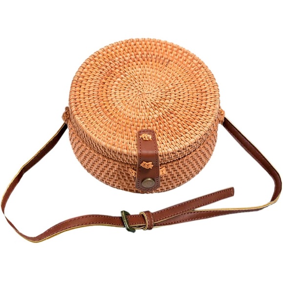 Round Rattan Bag - Picture 4 of 8